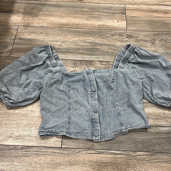 Vici Tops - Denim Top
